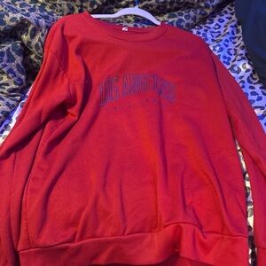 Red Los Angeles Sweatshirt